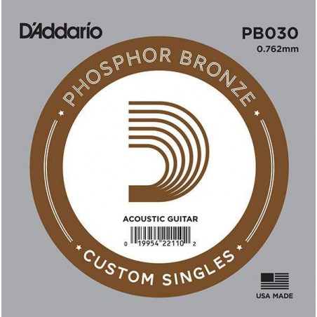 D' Addario PB030 Cuerda Guitarra Acústica Phosphor Bronze