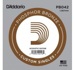 D' Addario PB042 Cuerda Guitarra Acústica Phosphor Bronze