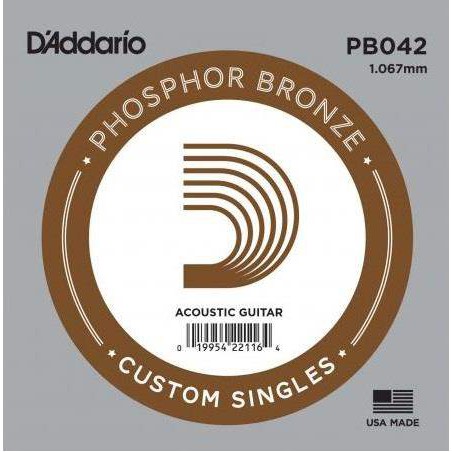 D' Addario PB042 Cuerda Guitarra Acústica Phosphor Bronze
