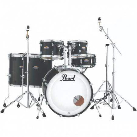 Pearl KIT DMP DECADE 2218B/1007T/1208T/1414F/1616F  1455S con Herrajes - Satin Slate Black