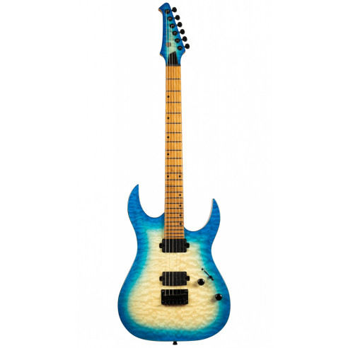 SPIRA S500-QAB TRANSPARENT AQUA BLUE Guitarra Eléctrica