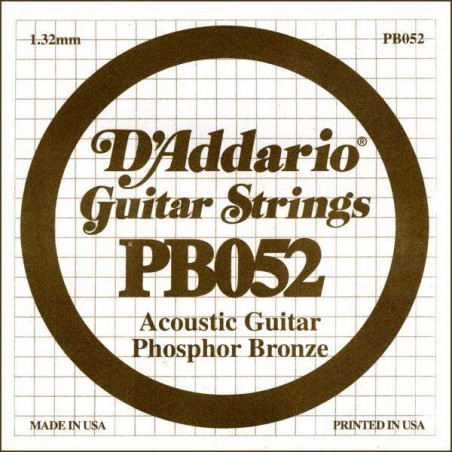 D' Addario PB052 Cuerda Guitarra Acústica Phosphor Bronze