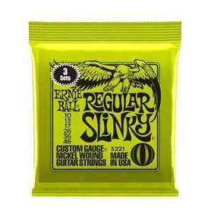 Compra 3221 Tripack Regular Slinky Nickel Wound 10-46 online | MusicSales