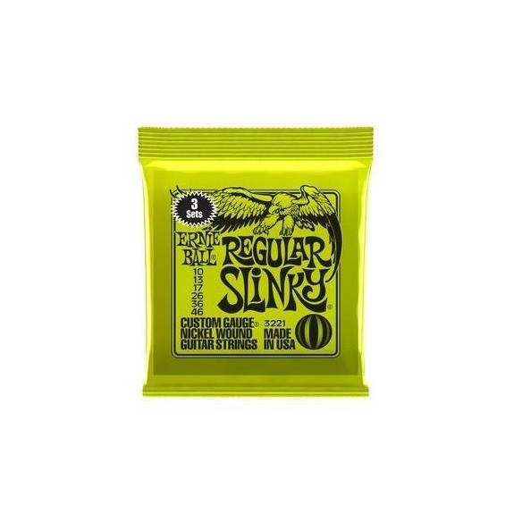 Compra 3221 Tripack Regular Slinky Nickel Wound 10-46 online | MusicSales