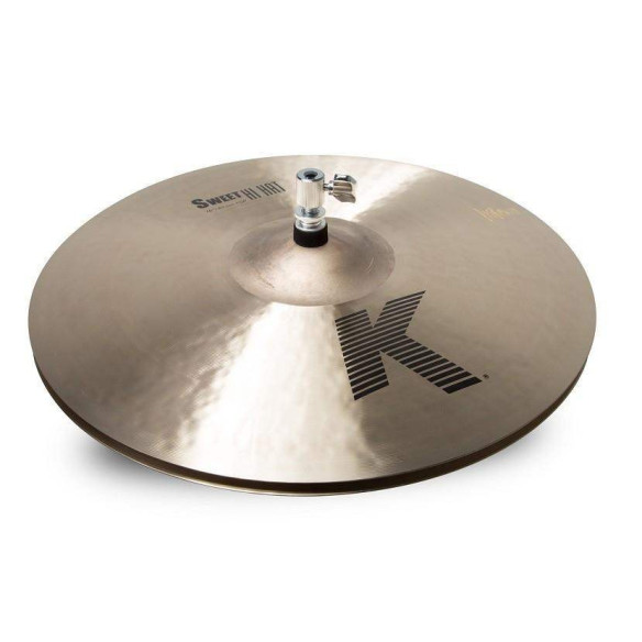 Hi-hat 16" Zildjian K Sweet Collection, sonido oscuro con cuerpo y proyección, y un chick marcado. Hi-hat 16" Zildjian K Sweet Collection, sonido oscuro con cuerpo y proyección, y un chick marcado.