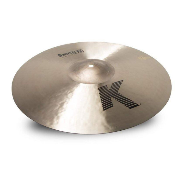Hi-hat 16" Zildjian K Sweet Collection, sonido oscuro con cuerpo y proyección, y un chick marcado. Hi-hat 16" Zildjian K Sweet Collection, sonido oscuro con cuerpo y proyección, y un chick marcado.