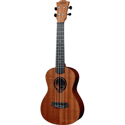 Ukelele Lag TKU8C Serie Tiki Uku Concierto con el cuerpo de Sapelli y acabado satinado.