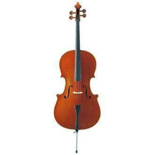 Violoncello acústico YAMAHA VC5 4/4 macizo, barnizado a mano, con funda y Arco. Tipo Stradivarius.
