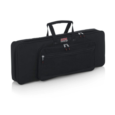 Funda Teclado Gator GKB-49, de nylon resistente para transporte teclados de 49 teclas, asas acolchadas y reforzadas.