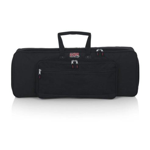 Funda Teclado Gator GKB-49, de nylon resistente para transporte teclados de 49 teclas, asas acolchadas y reforzadas.