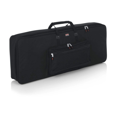 Funda Teclado Gator GKB-76 de nylon resistente para transporte teclados de 76 teclas, asas acolchadas y reforzadas.