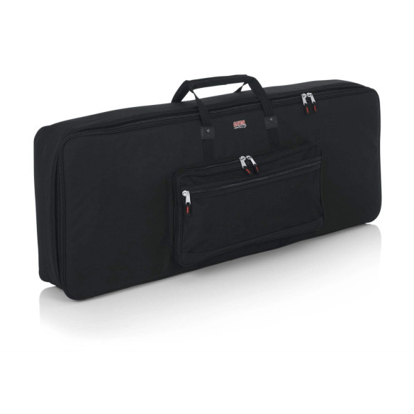 Funda Teclado Gator GKB-76 de nylon resistente para transporte teclados de 76 teclas, asas acolchadas y reforzadas.