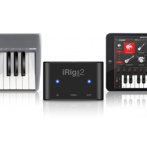 Interface Midi Universal para iphone, ipod Toch, ipad y Mac IK Multimedia iRig Midi 2.