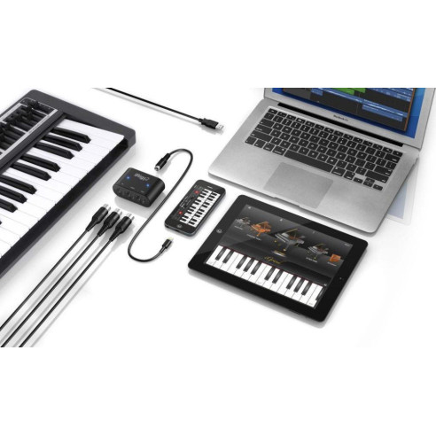 Interface Midi Universal para iphone, ipod Toch, ipad y Mac IK Multimedia iRig Midi 2.