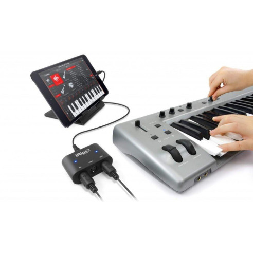 Interface Midi Universal para iphone, ipod Toch, ipad y Mac IK Multimedia iRig Midi 2.