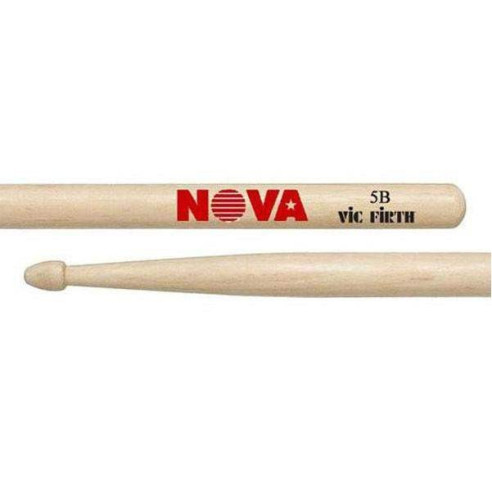 Baquetas Vic Firth NOVA 5B con punta de madera, para rock, concierto.