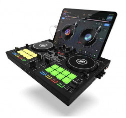Controlador de DJ Reloop Buddy de tamaño compacto, de 2 canales, para iOS, iPadOS, Android, Mac y PC.