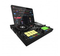 Controlador de DJ Reloop Buddy de tamaño compacto, de 2 canales, para iOS, iPadOS, Android, Mac y PC. 2
