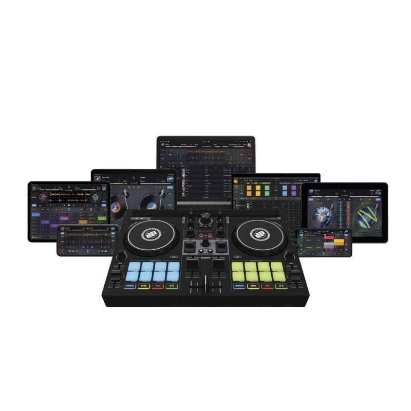 Controlador de DJ Reloop Buddy de tamaño compacto, de 2 canales, para iOS, iPadOS, Android, Mac y PC.