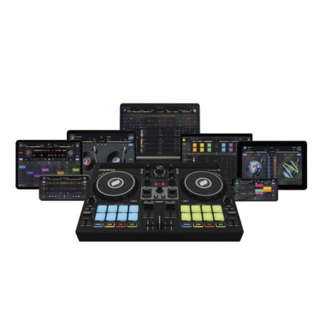 Controlador de DJ Reloop Buddy de tamaño compacto, de 2 canales, para iOS, iPadOS, Android, Mac y PC.