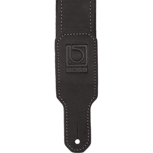 Correa nylon ultrarresistente con extremos de cuero BOSS BSH 20 BLK