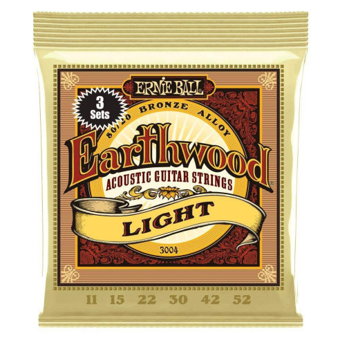 Compra 3004 Earthwood Light 80/20 Pack de 3 online | MusicSales