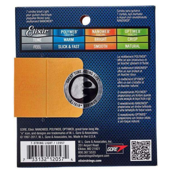 Compra Juego Nanoweb 7 Cuerdas Light 10-56 12057 online | MusicSales