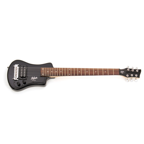 SHORTY BLACK Guitarra eléctrica de viaje Negra