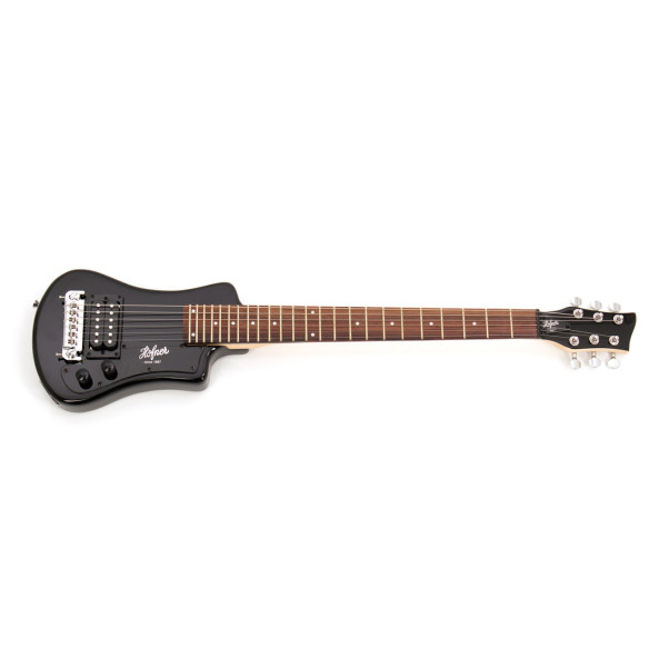 Höfner HCT-SH-BK-0 SHORTY BLACK Guitarra eléctrica de viaje negra