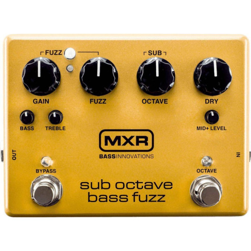 MXR Sub Octave Fuzz M287 Pedal para bajo octavador junto a un fuzz clásico. Todo en uno para el bajista.