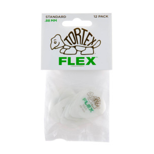 Pack 12 Púas Tortex Flex Standard 0,88mm