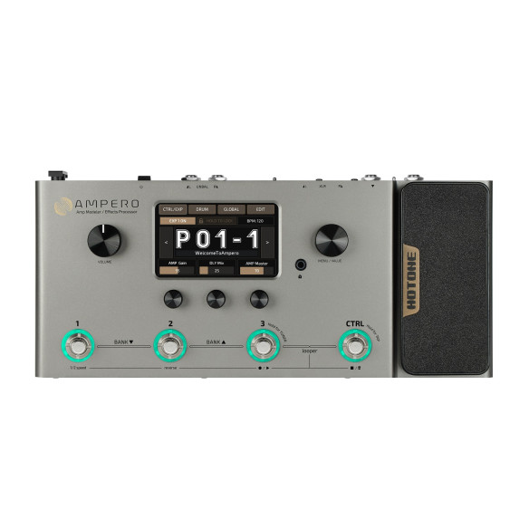 Hotone AMPERO SILVER Pedalera  de modelado CDCM  F.I.R.E Hotone AMPERO SILVER Pedalera  de modelado CDCM  F.I.R.E