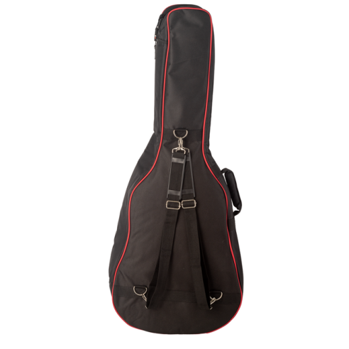 EK Bags FGA15RD Funda Guitarra Acústica 15mm Negra/Roja
