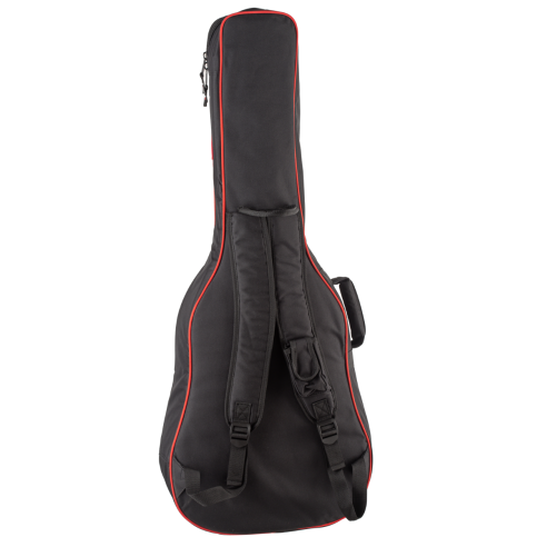 Funda Guitarra Acústica 30mm Negra/Roja FGA30RD