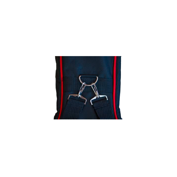 Funda Guitarra Eléctrica 10mm Negra/Roja FGE10RD