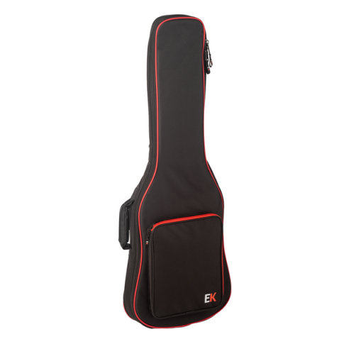 Funda Guitarra Eléctrica 15mm Negra/Roja FGE15RD