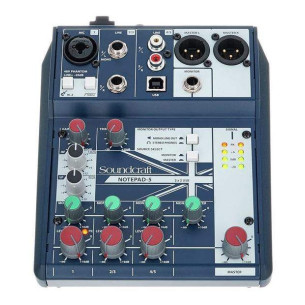 Soundcraft NOTEPAD-5 Mesa Mezclas 5 canales con USB 2