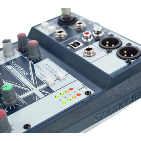 Soundcraft NOTEPAD-5 Mesa Mezclas 5 canales con USB