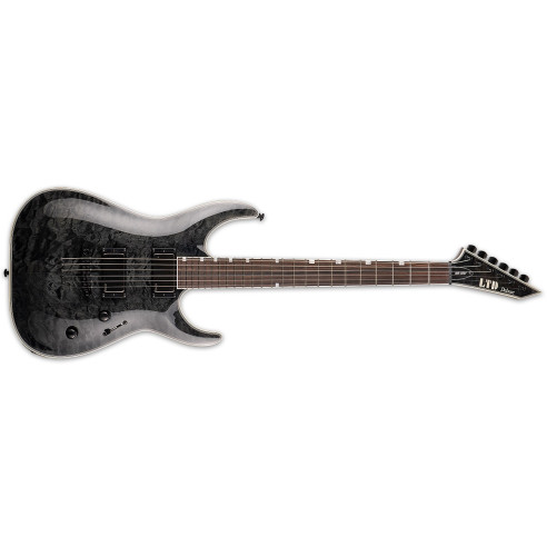 MH-1001 See Thru Black Guitarra Eléctrica