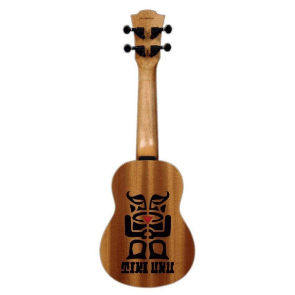 Ukelele Lag TKU10S Serie Tiki Uku Soprano con el cuerpo de Sapelli, tapa de cedro y acabado satinado.