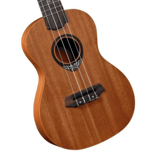 Ukelele Lag TKU10C Serie Tiki Uku Concert con el cuerpo de Sapelli, tapa de cedro y acabado satinado.