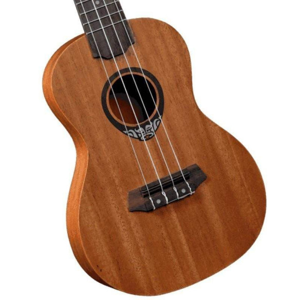 Ukelele Lag TKU10C Serie Tiki Uku Concert con el cuerpo de Sapelli, tapa de cedro y acabado satinado.