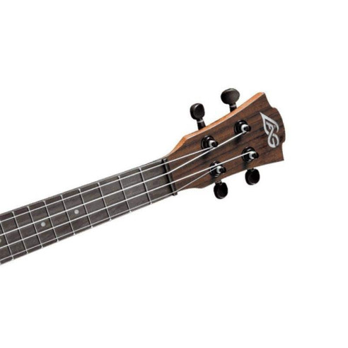 Ukelele Lag TKU10C Serie Tiki Uku Concert con el cuerpo de Sapelli, tapa de cedro y acabado satinado.