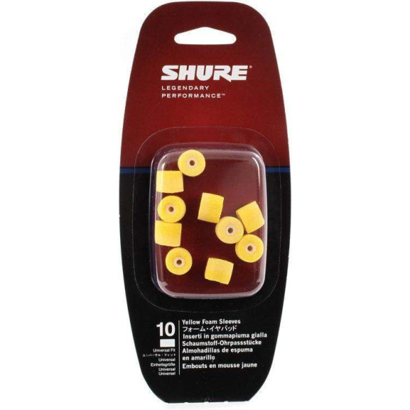 SHURE EAYLF1-10 Kit 10 Almohadillas Espuma para Earphones SHURE EAYLF1-10 Kit 10 Almohadillas Espuma para Earphones