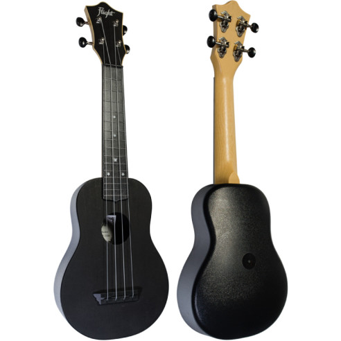 FLIGHT TUS-35BK Ukelele Soprano Travel Color Negro