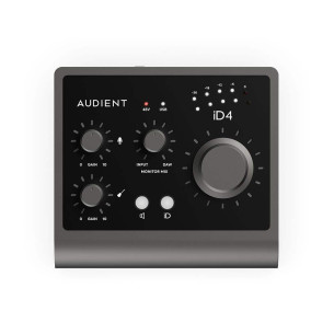 comprar Interface de audio USB Audient iD4 MKII de tamaño compacto con de 2 entradas y 2 salidas.