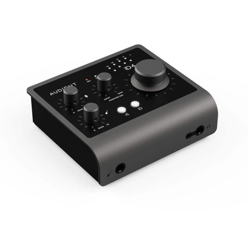 comprar Interface de audio USB Audient iD4 MKII de tamaño compacto con de 2 entradas y 2 salidas.