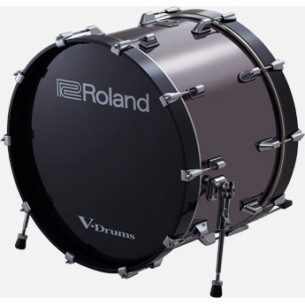 Pad de Bombo Roland KD-220 de 22" para batería electrónica con la apariencia de un bombo acústico.