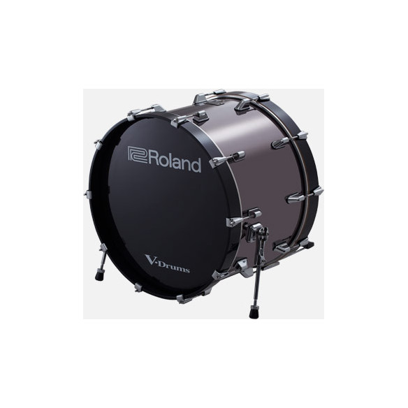 Pad de Bombo Roland KD-220 de 22" para batería electrónica con la apariencia de un bombo acústico.