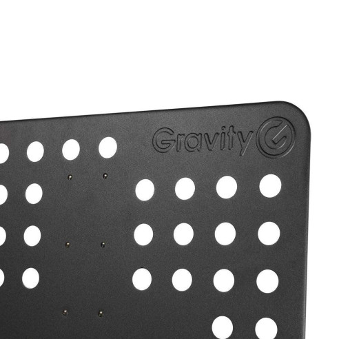 Gravity NS ORC 2 Atril de partituras para orquesta con bandeja perforada profesional.